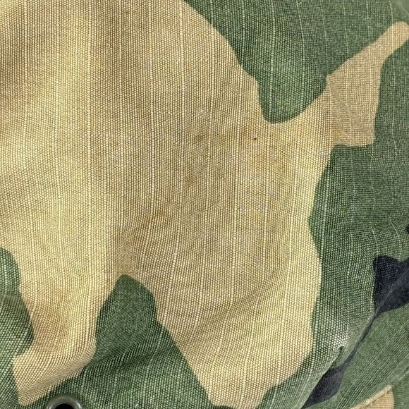 Military Army Woodland Camouflage‎ Utility Cap Hat Size Medium Camo Eagle - Picture 6 of 11